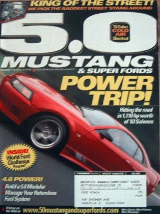 5.0 MUSTANG 2003 MAY - SALEENS TESTED, COLD-AIR TEST
