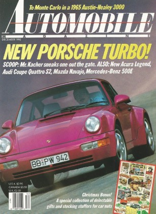 AUTOMOBILE 1990 DEC - NEW 911 TURBO, DETROIT GRAND PRIX