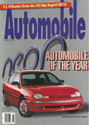 AUTOMOBILE 1994 JAN - BUGATTI EB110, CAR OF THE YEAR