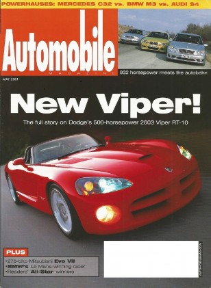 AUTOMOBILE 2001 MAY - EVO-VII, VIPER, SO-CAL SPEED