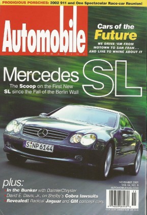 AUTOMOBILE 2001 NOV - PORSCHE MEET, SL500, INSIGHT