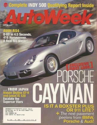 AUTOWEEK 2005 MAY 30 - GT-R, IS 430, PORSCHE CAYMAN, '42 WHITE M3A1, AUDI RS4