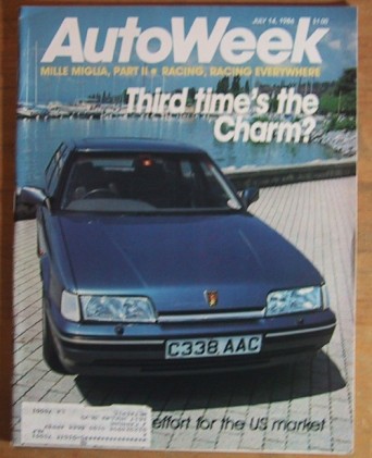 AUTOWEEK 1986 JULY 14 - Mille Miglia, Seville Elegante