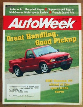 AUTOWEEK 1995 JULY 10 - JAGUAR XJR, YUGO ART, RACING