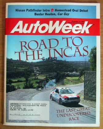 AUTOWEEK 1995 NOV 13 - NEW ACURAS, PANAMERICANA, USO
