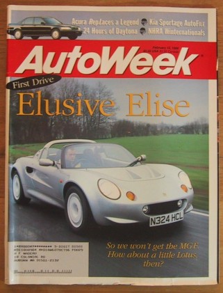 AUTOWEEK 1996 FEB 12 - NEW ELISE, 24-Hrs of DAYTONA