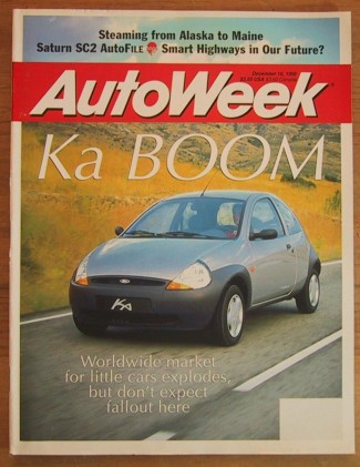 AUTOWEEK 1996 DEC 16 - FORD KA, FIAT PALIO, SATURN SC2*
