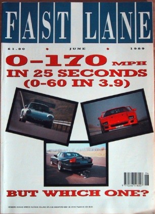 FAST LANE 1989 JUNE - ZR-1, SUPERCAR SHOOTOUT, X1/9