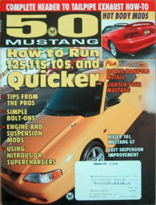 5.0 MUSTANG 1997 FEB - KENNY BROWN, LOWER YOUR ET, HOW TO'S, MANIFOLD INSTALL