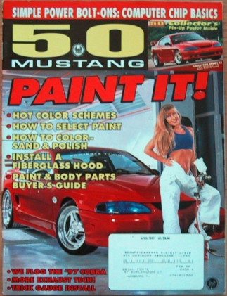5.0 MUSTANG 1997 APR - '97 COBRA TEST, RYTEK, CERVINI HOOD,9 SEC '93 LX, '95 GT