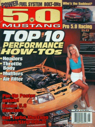 5.0 MUSTANG 1997 MAY - TOP 10 PERF HOW-TO/HEADERS/THROTTLE/MUFFLERS/AIR FILTER