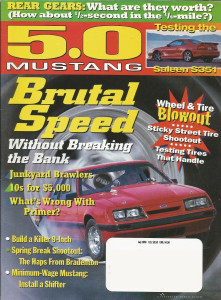 5.0 MUSTANG 1998 JULY - S351 SALEEN,'86/87/80 NOTCH, 97 GT GEAR UP, 5.0 SHIFTER