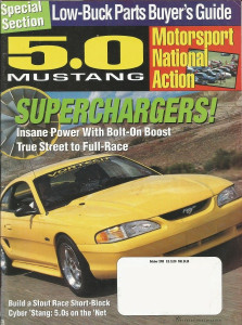5.0 MUSTANG 1998 OCT - FORCED INDUCTION, BELL TWIN SCREW, 8-SEC '82, 88 GT CONV