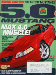 5.0 MUSTANG 2000 FEB - SN-95 PERF ITEMS, STEEEDA CONV, SALEEN S281, GT CONV