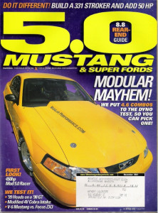 5.0 MUSTANG 2001 NOV - PROBE'S 331 STROKER, TORSEN