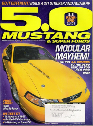 5.0 MUSTANG 2001 NOV - PROBE'S 331 STROKER, TORSEN