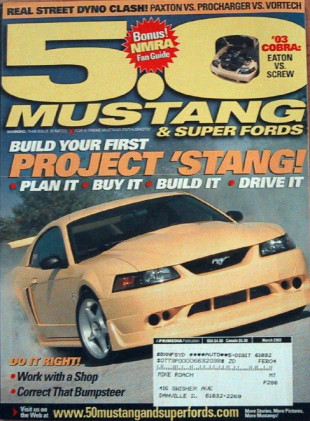 5.0 MUSTANG 2003 MAR - BLOWER DUEL, K. BELL-COBRA, PROJ STANG, '92 LX, 03 COBRA