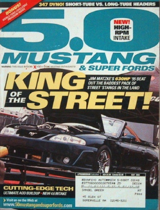 5.0 MUSTANG 2004 MAY - BBK TESTS, AFCO/APTEN COBRA