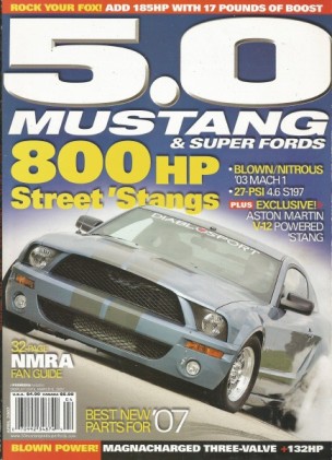 5.0 MUSTANG 2007 APR - BLOWN 3-VALVE, 800hp S197, V-12 S197, STAGE 1