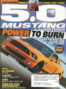 5.0 MUSTANG 2007 DEC - FX STEEDA GT500, 1200hp S197, E85 4.6=668hp