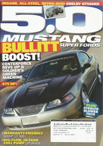 5.0 MUSTANG 2008 SEPT - RETRO-MOD GT500KR, STELTH BLOWER TECH, NMRA