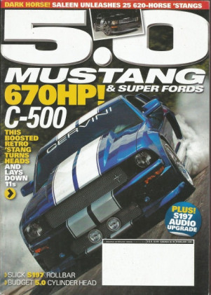 5.0 MUSTANG 2009 FEB - SALEEN DARK HORSE, 5.0 HEAD TEST, S197 ROLLBAR*