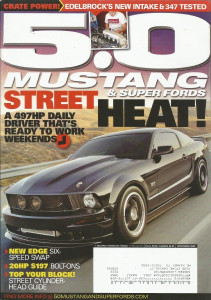 5.0 MUSTANG 2009 NOV - INTAKE 347 TEST, STREET HEAD GUIDE, 6-SPEEDS