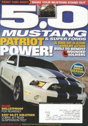 5.0 MUSTANG 2010 APR - PATRIOT GT500, S197 DRAG SUSPENSION, COYOTE