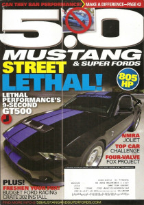 5.0 MUSTANG 2010 DEC - GT500 GETS BIGGER BOOST & CLUTCH, DAVE GINTER