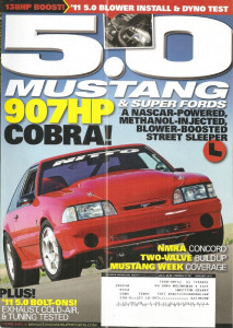 5.0 MUSTANG 2011 JAN - KILLER COBRA, 2-VALVE BUILD-UP, 5-0 BOLT-ONS