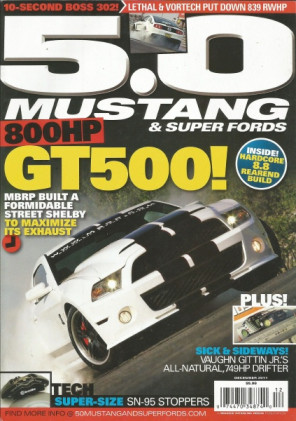 5.0 MUSTANG 2011 DEC - 839rwhp B0SS 302, 800hp GT500, 8.8 REBUILD