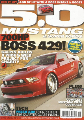 5.0 MUSTANG 2012 JAN - 700hp BOSS 429, POWER OPENING S197 SIDE WINDOW