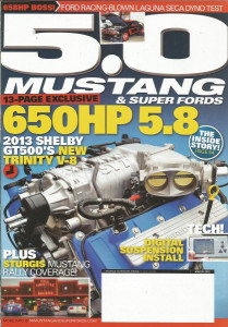 5.0 MUSTANG 2012 MAR - DIGITAL SUSPENSION INSTALL, TRINITY 5.8 V-8