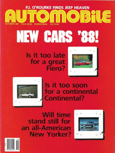AUTOMOBILE 1987 OCT - SUPRA, NEW '88 CARS,ZEPPLIN V12s, BMW750iL, MONDIAL 3.2L