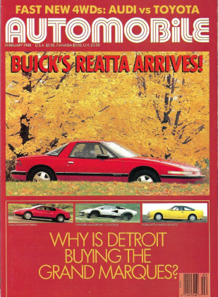 AUTOMOBILE 1988 FEB - ESPRIT & IMPULSE TURBOS, REATTA