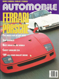 AUTOMOBILE 1988 AUG - SHELBY, F40 vs. 959, ALL-TRAC