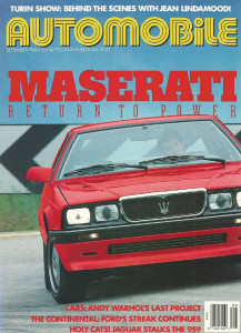 AUTOMOBILE 1988 SEPT - KARIF, BIRDCAGE, TSi, 240SX, BONNEVILLE, FRANK WILLIAMS