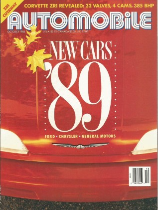 AUTOMOBILE 1988 OCT - STERLING 825SL, XJ-S, NEW CARS