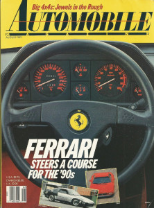 AUTOMOBILE 1989 AUG - CALLAWAY RANGER, FERRARIs, SUVs