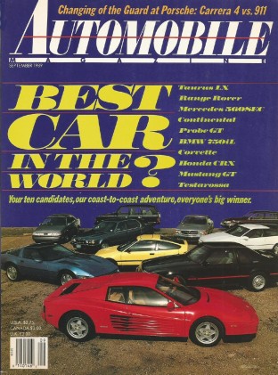 AUTOMOBILE 1989 SEPT - NSX, JAY LENO, TSi, 911, DRB1
