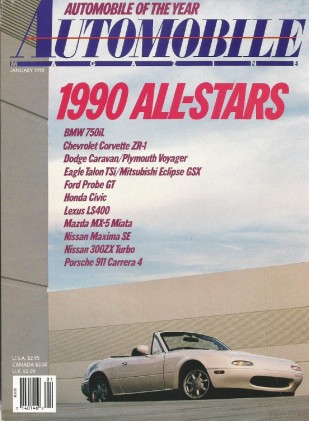 AUTOMOBILE 1990 JAN - GT-40s RACING, ALL-STAR CARS