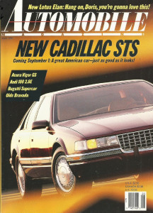 AUTOMOBILE 1991 MAY - BUGATTI, VIGOR, CADDY STS, LOTUS ELAN, AUDI, ACURA, OLDS