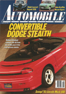 AUTOMOBILE 1991 AUG - BUGATTI 57SC, DROP-TOP STEALTH