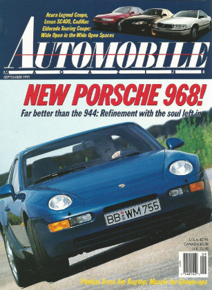 AUTOMOBILE 1991 SEPT - PORSCHE 968, SVX, SCARAB