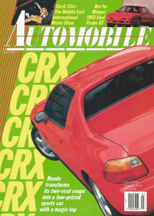 AUTOMOBILE 1992 JULY - HONDA CRX, FORD PROBE, NX2000