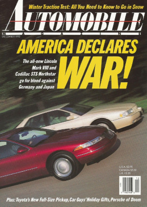 AUTOMOBILE 1992 DEC - LINCOLN Mk 8, CADILLAC SEVILLE