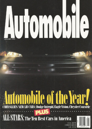 AUTOMOBILE 1993 JAN - NEW Z28, RX-7, CAR OF THE YEAR