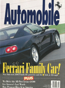 AUTOMOBILE 1993 FEB - SVX, BMW 540i, 456GT, GS300