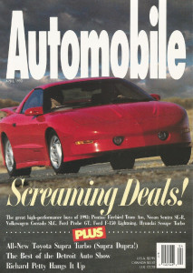 AUTOMOBILE 1993 APR - PETTY, SUPRA TURBO,RX-7 vs. VETTE