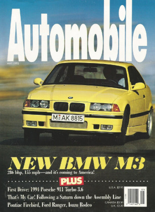 AUTOMOBILE 1993 MAY - ESCORT COSWORTH, M3, 911, GT40